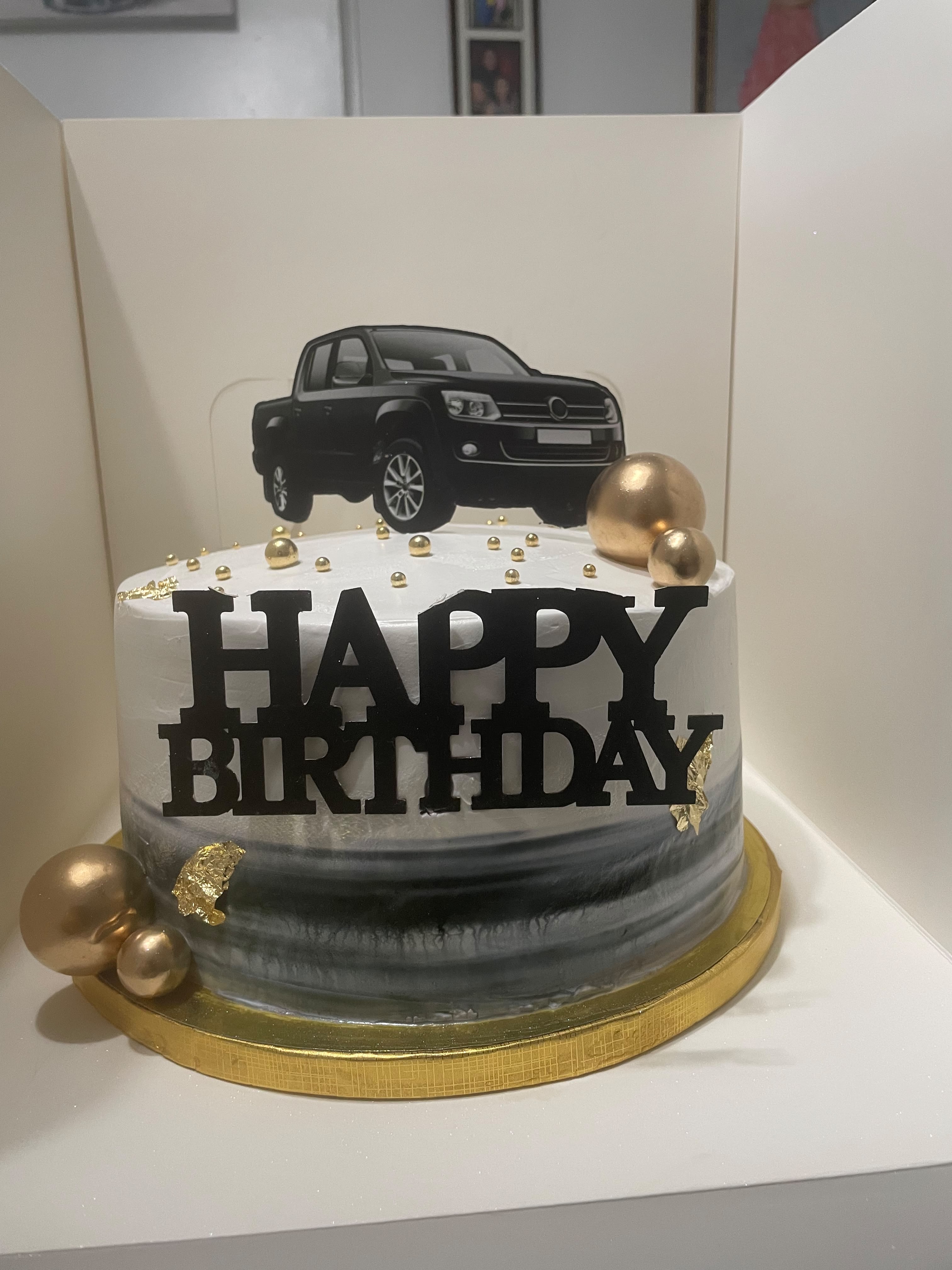 Happy Birthday Truck Cake