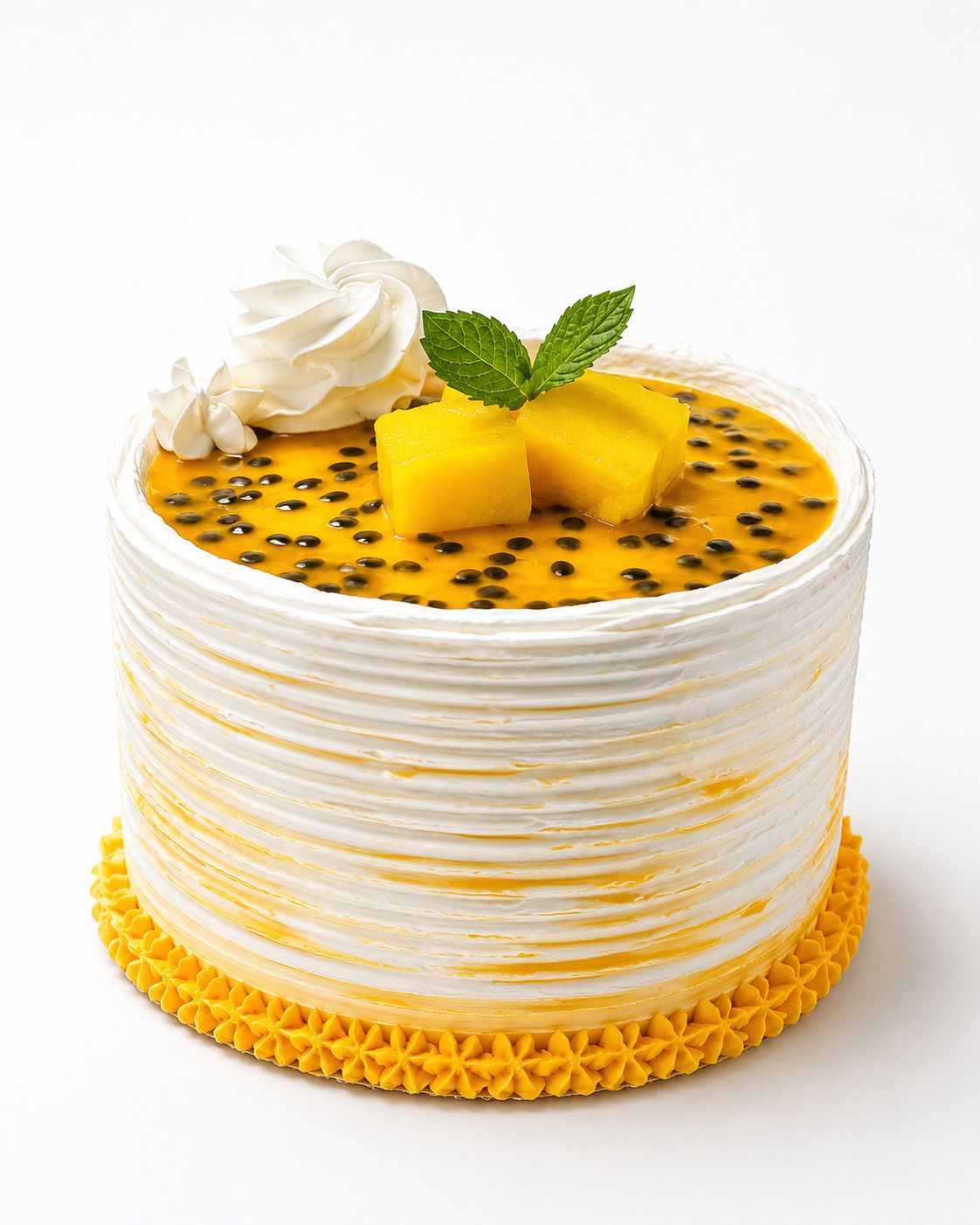 Passion Fruit Mango Cake